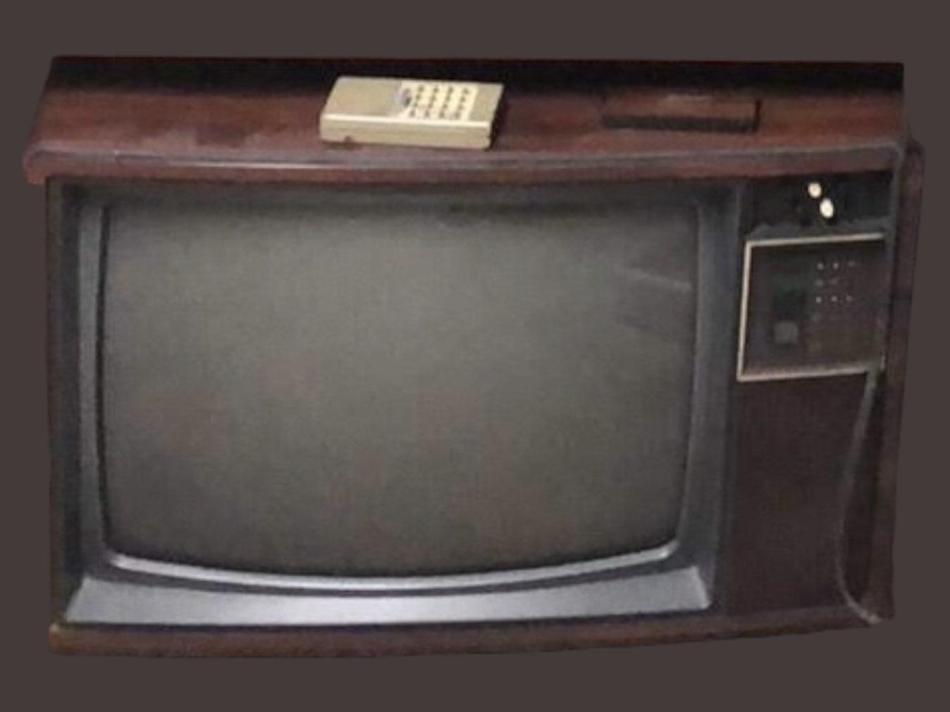 Vintage television on updated final background