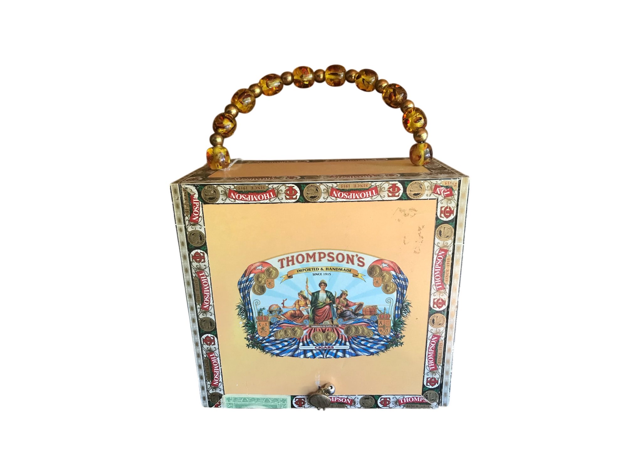 Background removed and centered cigar box
